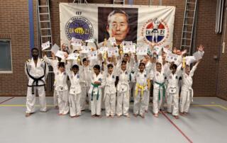 Foto examen leerlingen, gekleurd band examen dec 2025